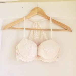 Pink! Lace Racerback